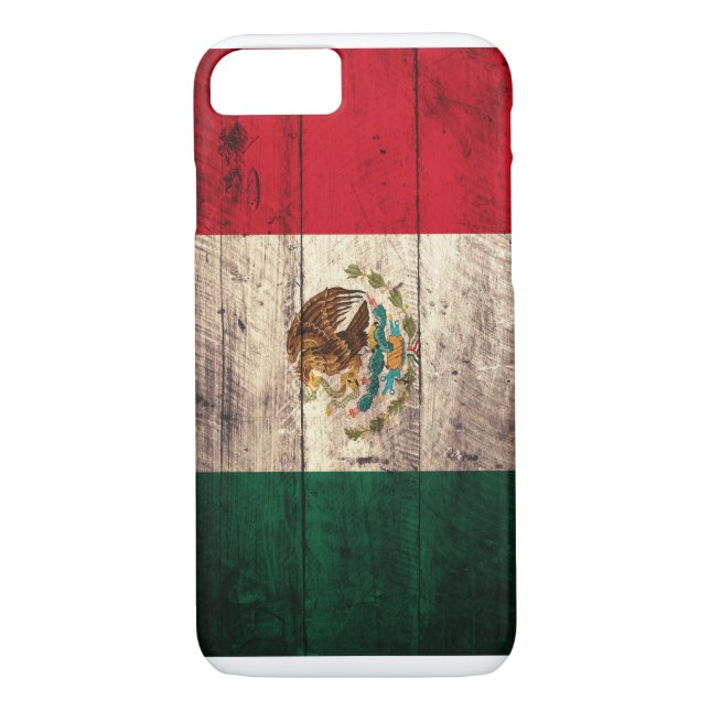 Coques Case-Mate iPhone Vieux drapeau en bois du Mexique (Dos)