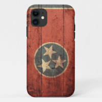 Vieux drapeau en bois du Tennessee
