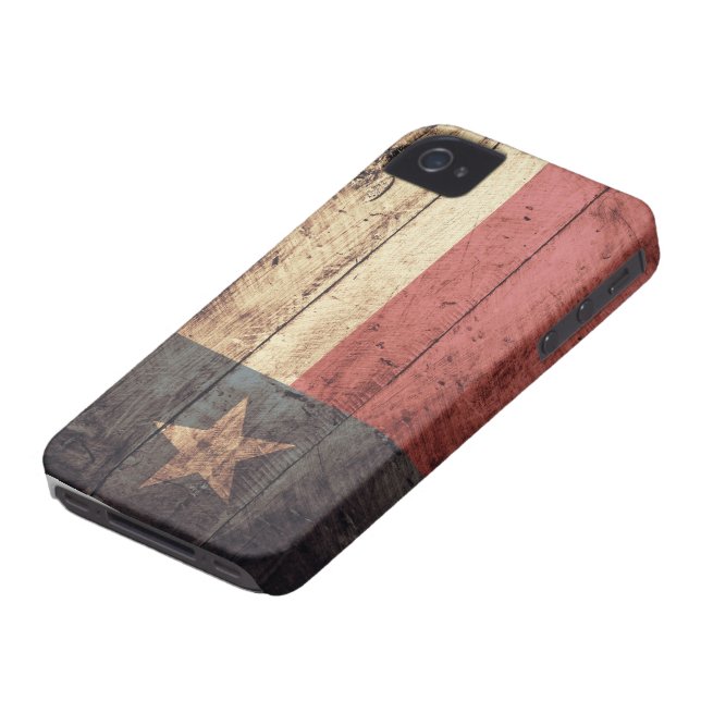 Coques Case-Mate iPhone Vieux drapeau en bois du Texas ; (Bas)