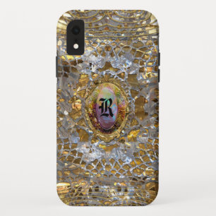 Case-Mate iPhone Case Vieux Hollywood Chic XR Tough Élégant Monogramme