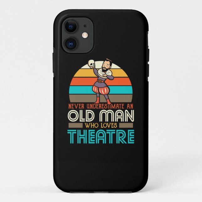 Coques Case-Mate iPhone Vieux Homme qui aime le théâtre (Dos)