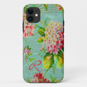Case-Mate iPhone Case Vieux Monogramme Vintage de plaisir floral