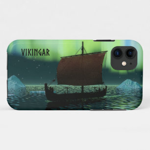Coque iPhone 11 Viking Navire Et Lumières Du Nord