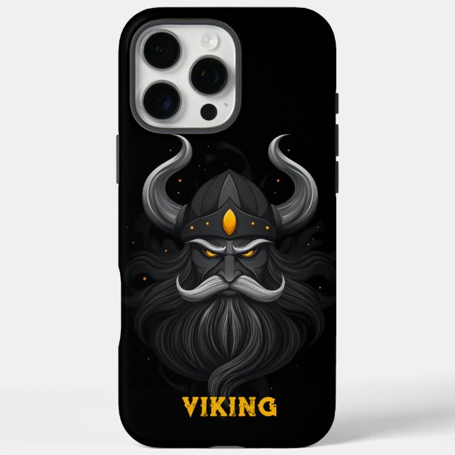 Coques Case-Mate iPhone Viking Noir en colère (Verso)