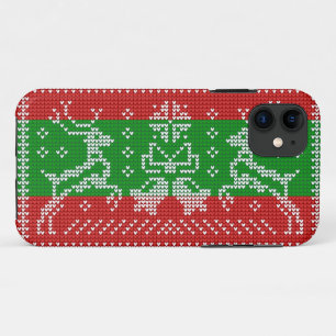 Case-Mate iPhone Case Vilain chandail cloches Xmas rennes crochet