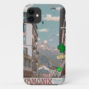Coques Pour iPhone Village de Chamonix (blanc)