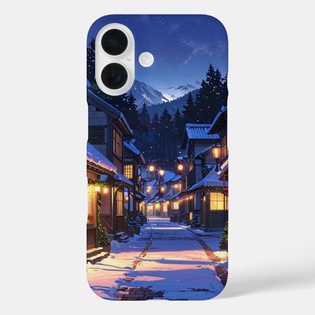 Coques Case-Mate iPhone Village d'hiver (Verso)