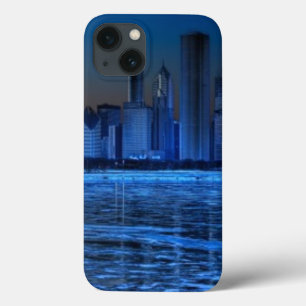 iPhone 13 Coque Ville de larges épaules et de lac Michigan