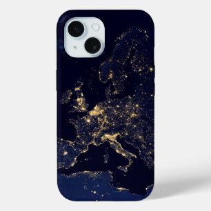 Coque Pour iPhone 15 Ville Éclairante Dans Plusieurs Villes Européennes
