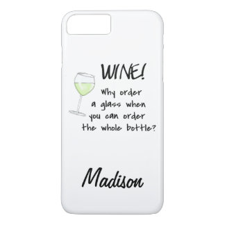 Coques Pour iPhone Vin blanc - nom entier de bouteille d'ordre