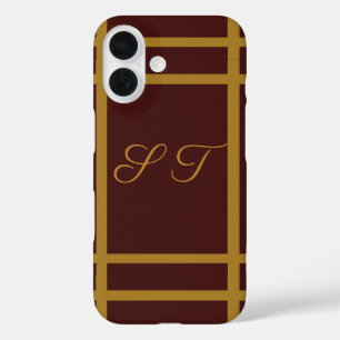 Coque Pour iPhone 16 Vin doré personnalisé