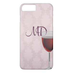 Coque Case-Mate Pour iPhone vin et damas rose rousse