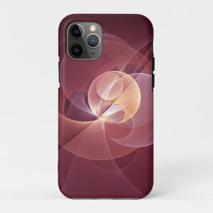 Case-Mate iPhone Case Vin moderne élégant Abstrait Art fractal rouge