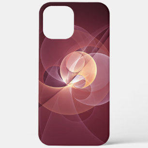 Case-Mate iPhone Case Vin moderne élégant Abstrait Art fractal rouge