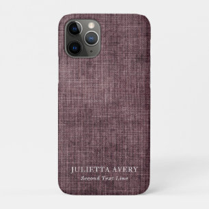 Case-Mate iPhone Case Vin pourpre personnalisé Texture lin rustique