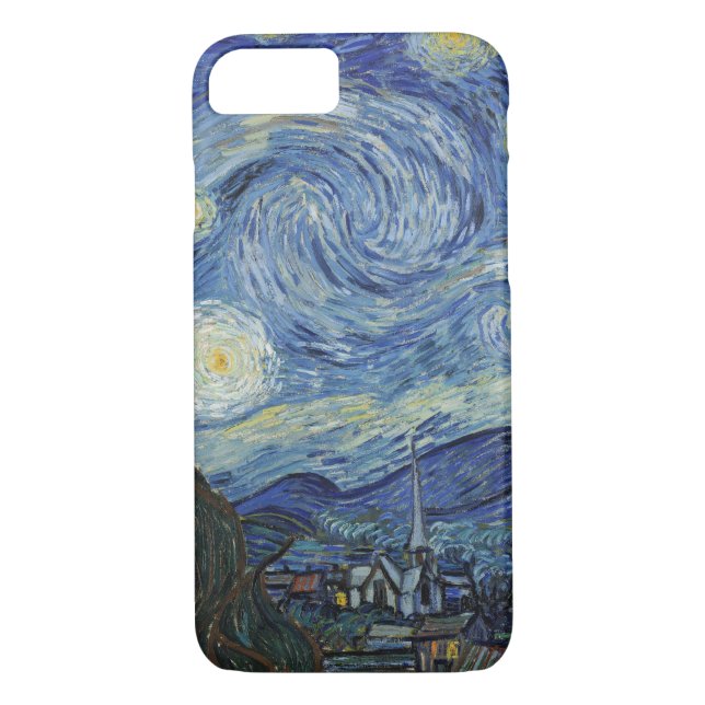 Coques Case-Mate iPhone Vincent van Gogh | La Nuit étoilée, juin 1889 (Dos)