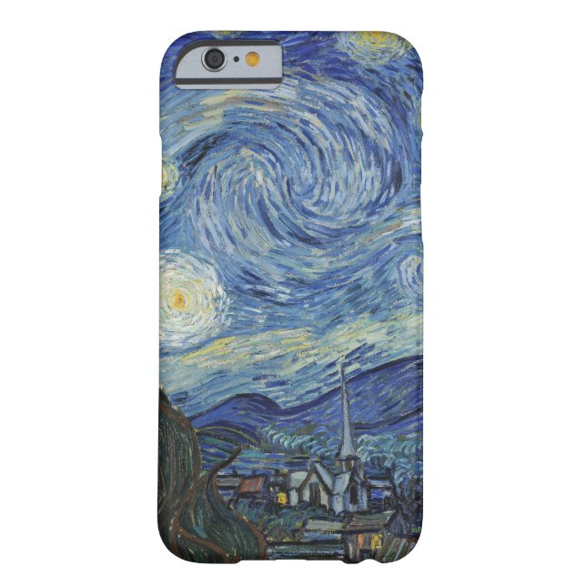 Coques Case-Mate iPhone Vincent van Gogh | La Nuit étoilée, juin 1889 (Dos)