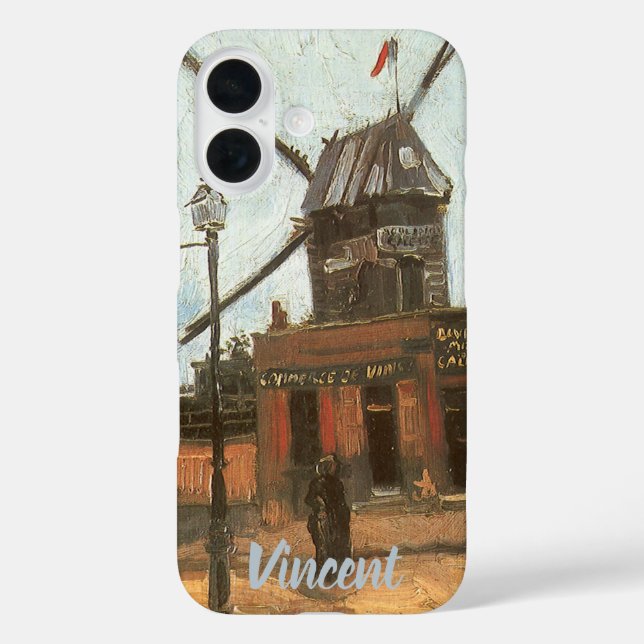 Coques Case-Mate iPhone Vincent van Gogh - Moulin de la Galette, Windmill (Verso)