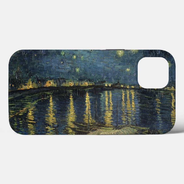 Coques Case-Mate iPhone Vincent van Gogh | Nuit étoilée sur le Rhône (Verso (horizontal))