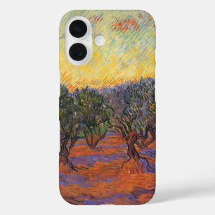 Coques iPhone 16 Vincent van Gogh - Olive Grove, Orange Sky