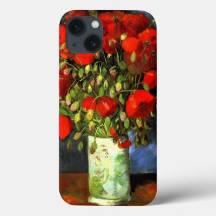 iPhone 13 Coque Vincent Van Gogh Vase Avec Des Poppies Rouges Art