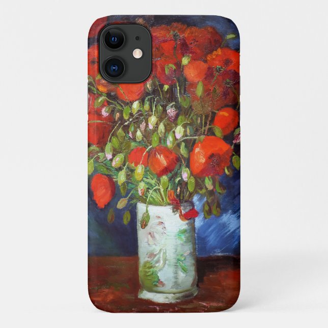 Coques Case-Mate iPhone Vincent Van Gogh Vase avec Red Poppies Art (Dos)