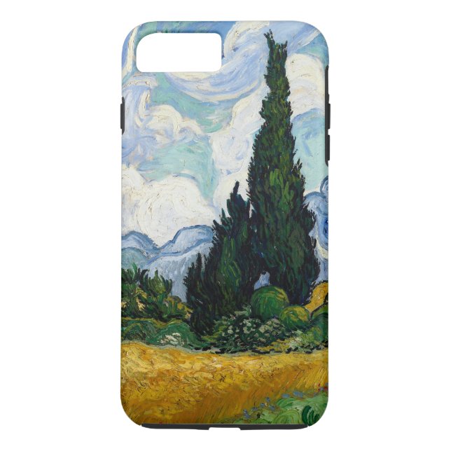 Coques Case-Mate iPhone Vincent Van Gogh Wheat Field With Cypresses (Dos)