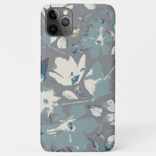 Case-Mate iPhone Case Vins à fleurs Crème bleue gris Flore Impression