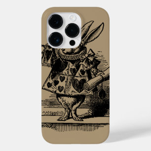 Coque Pour iPhone 14 Pro Vintage Alice au pays des merveilles Lapin blanc c