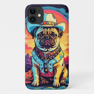 Case-Mate iPhone Case Vintage anglais Bulldog Cowboy Funny Western Chien