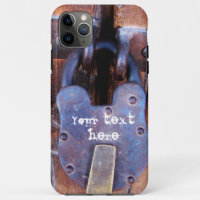 Vintage antiquité serrure en fer rustique porte en