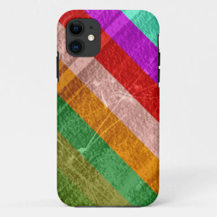 Etui iPhone Case-Mate Vintage arc-en-ciel rayures murales graphique 2