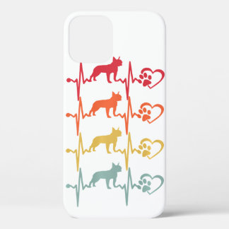Case-Mate iPhone Case Vintage Boston Terrier Chien Heartbeat Paw Retro