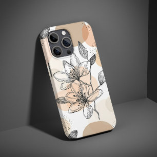 Coque Pour iPhone 16 Vintage Botanique Boho Minimaliste Plante esthétiq