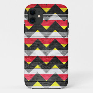 Coque Case-Mate Pour iPhone Vintage Chevron Wood Abstrait #7