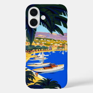 Coque Pour iPhone 16 Vintage Côte d'Azur