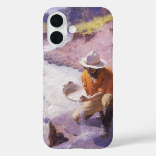 Coques iPhone 16 Vintage Cowboy, Panning Gold, Wyoming par Leigh