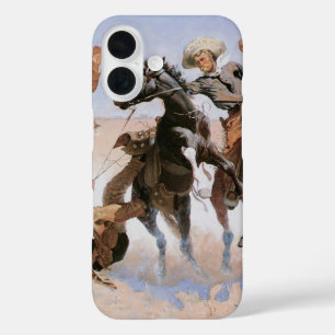 Coques iPhone 16 Vintage Cowboys, Aiding a Camrade by Remington