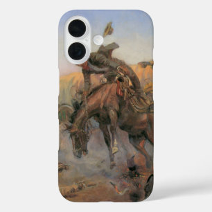 Coques iPhone 16 Vintage Cowboys, Camp Cook's Trouble du CM Russell