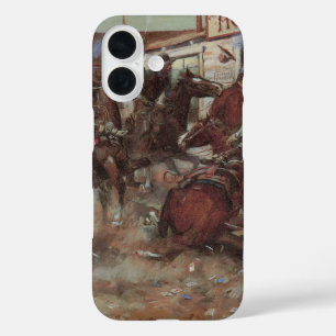 Coques iPhone 16 Vintage Cowboys, In Without Knocking par CM Russel
