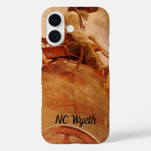Coque Pour iPhone 16 Vintage Cowboys, The Ore Wagon par NC Wyeth