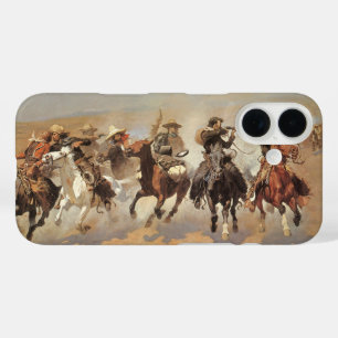 Coque Pour iPhone 16 Vintage Cowboys, une touche pour le bois par Remin