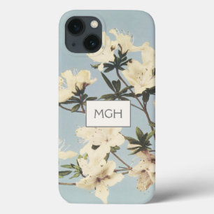 Case-Mate iPhone Case Vintage Crème blanche Azalea Fleurs Monogramme