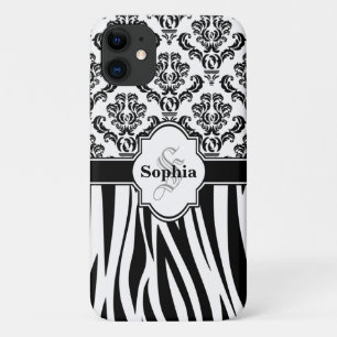 Case-Mate iPhone Case Vintage Damask Cool Zebra Stripes