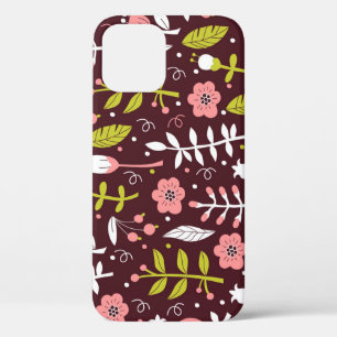 Case-Mate iPhone Case Vintage Doodle Floral sans couture Motif