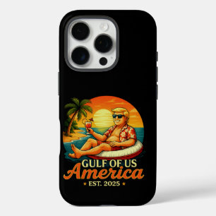 Coques iPhone 16 Pro Vintage drôle Trump Amérique du Golfe 2025