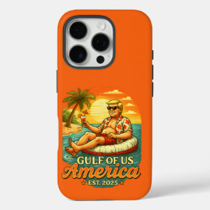 Coques iPhone 16 Pro Vintage drôle Trump Amérique du Golfe 2025