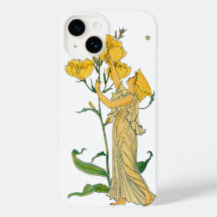 Coque Pour iPhone 14 Vintage Fairy Tale, Soirée Primrose, Walter Crane