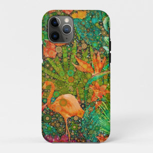 Case-Mate iPhone Case Vintage Flamant rose d'été Jardin tropical Floral