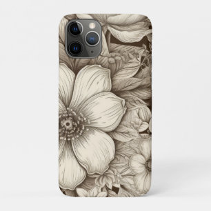 Case-Mate iPhone Case Vintage Floral Sepia Motif (4)